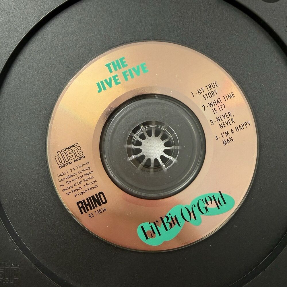 THE JIVE FIVE Lil Bit of Gold 4TRX LIMITED MINI 3 INCH CD single 1988 USA CD3